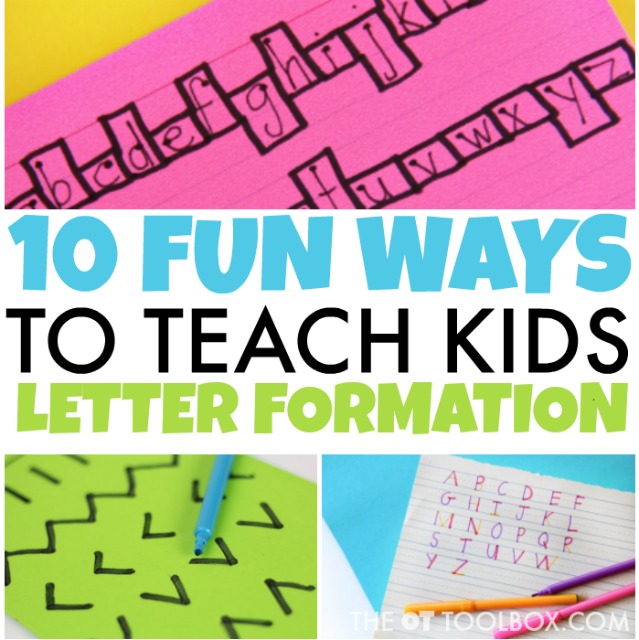 Working on handwriting with kids? These creative handwriting activities can help kids with letter formation and are a tool for anyone trying to teach letter formation in handwriting. Working on handwriting with kids? These creative handwriting activities can help kids with letter formation and are a tool for anyone trying to teach letter formation in handwriting.