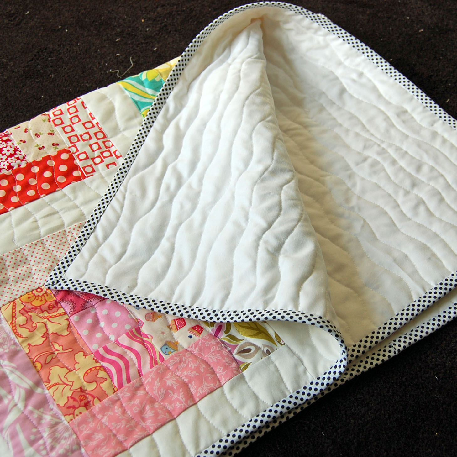 BLONDE DESIGN Rainbow Paintbox Quilt Finished