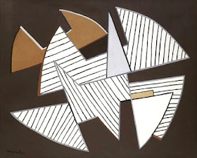 Animated Tension (1953): An example of the abstract art of  the Italian painter Alberto Magnelli