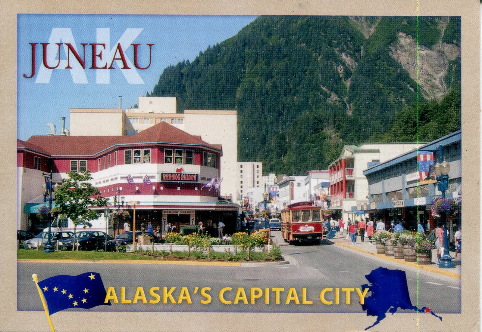 collect ROC USA Postcard Juneau, Alaska's Capital City
