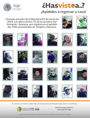 Publican fotos de migrantes reportados como desaparecidos en Tamaulipas