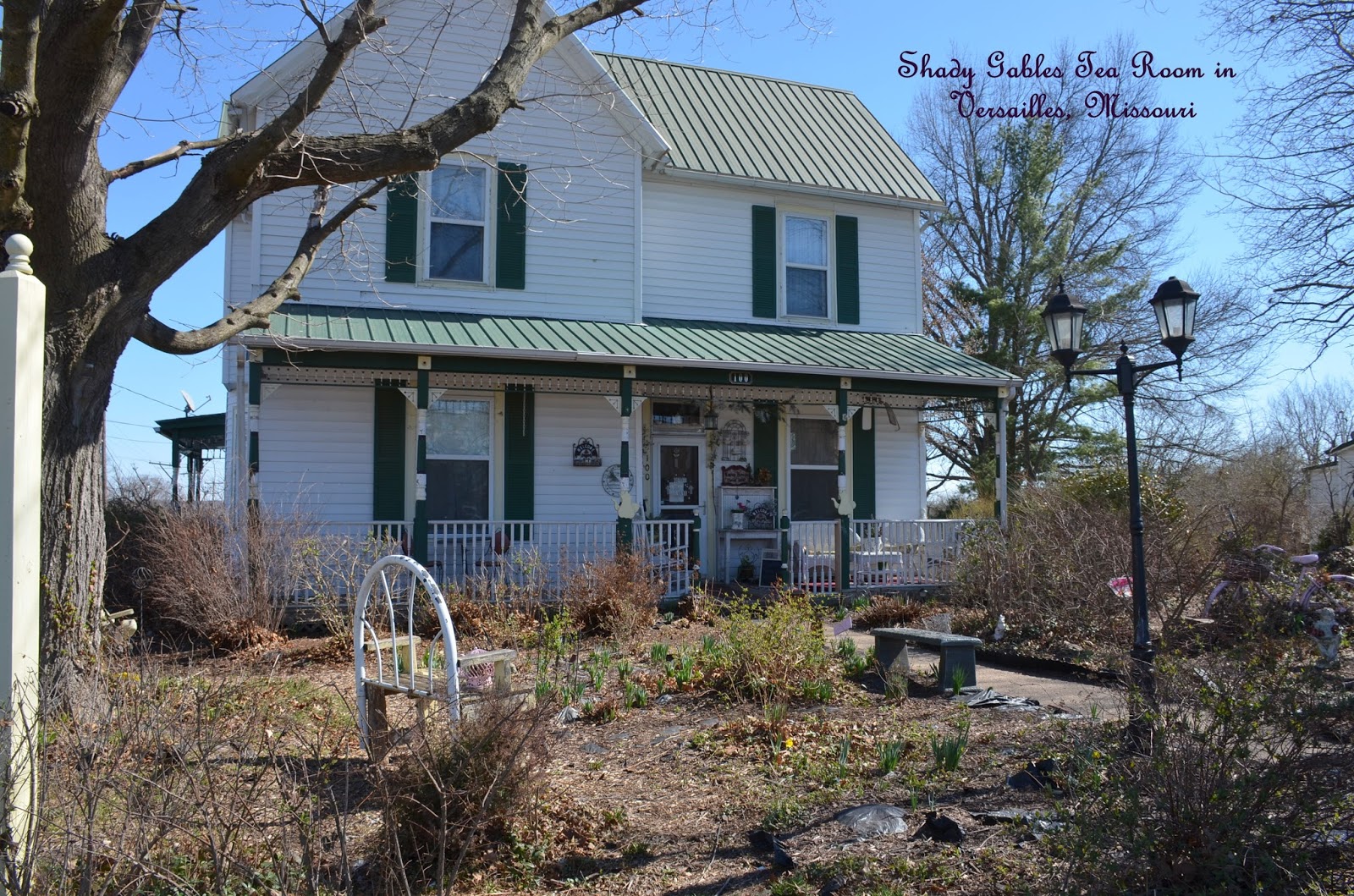 Bernideen's Tea Time, Cottage and Garden SHADY GABLES TEA ROOM IN VERSAILLES, MISSOURI