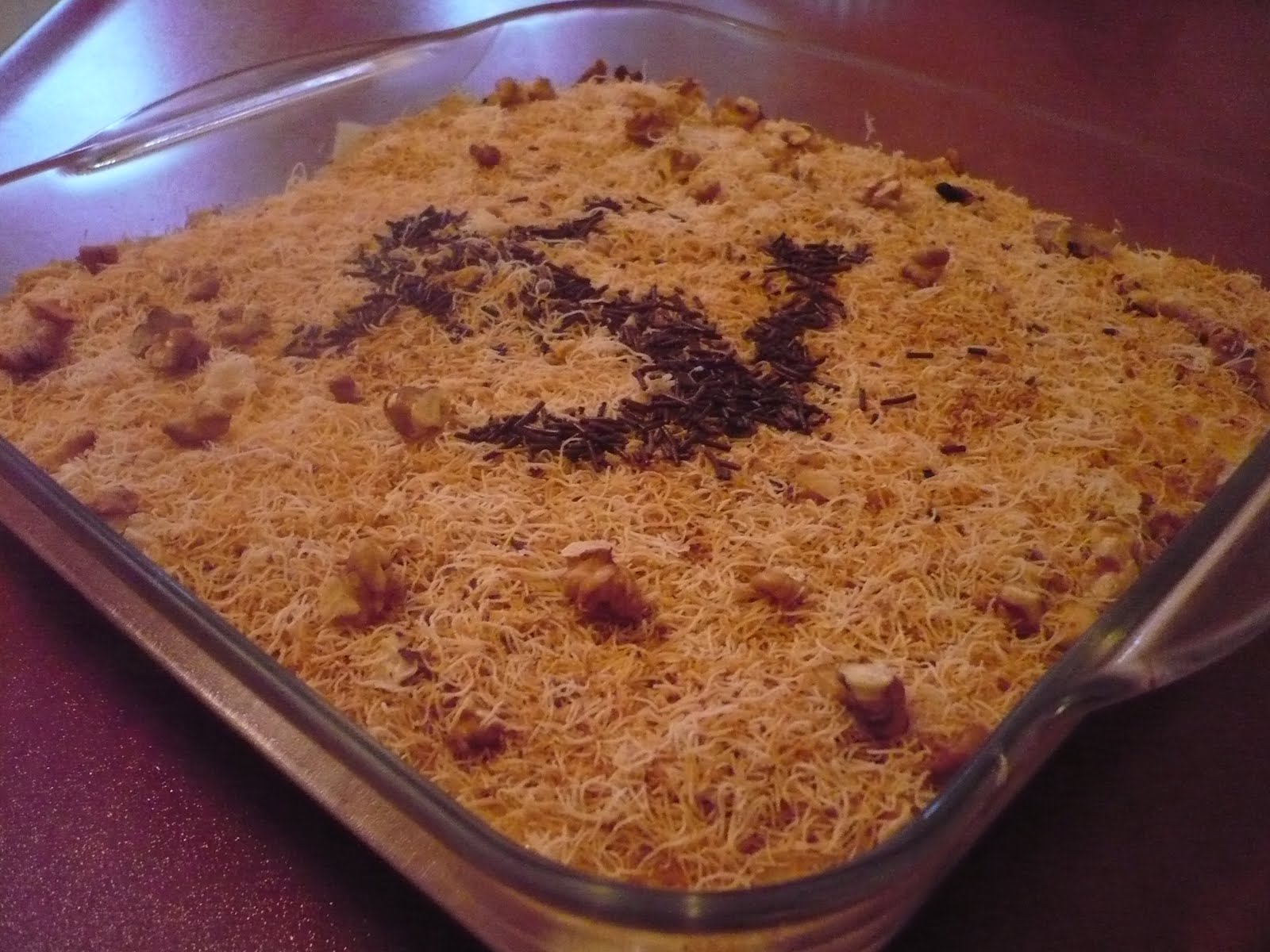 En Güzel Yemek Ve Tatlı Tarifleri Şerbetli Telkadayıflı Muhallebili Pasta