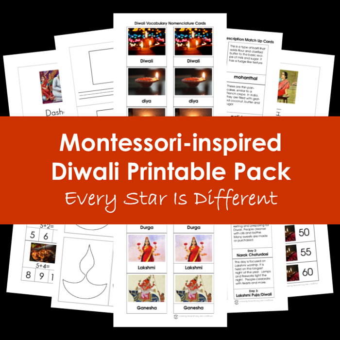 Montessori-inspired Diwali Printable Pack