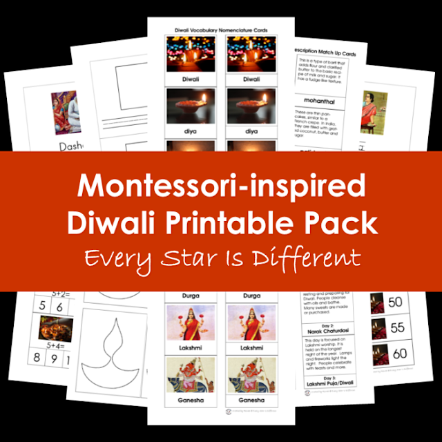 Montessori-inspired Diwali Printable Pack