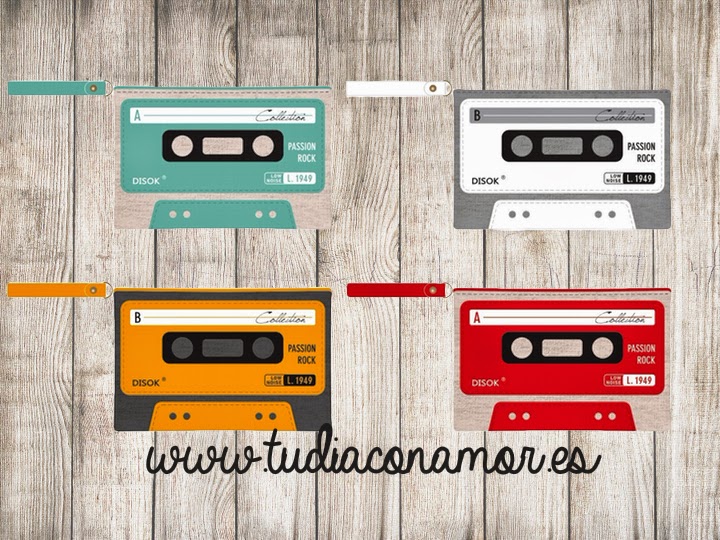 Recuerdo Comunión original, divertido y útil Portatodo retro pop o mini bolsa de aseo con forma de cassette