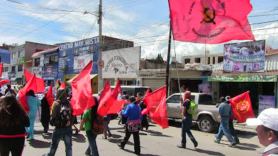 Movilización magisterial y popular contra la reforma educativa en Toluca Estado de México