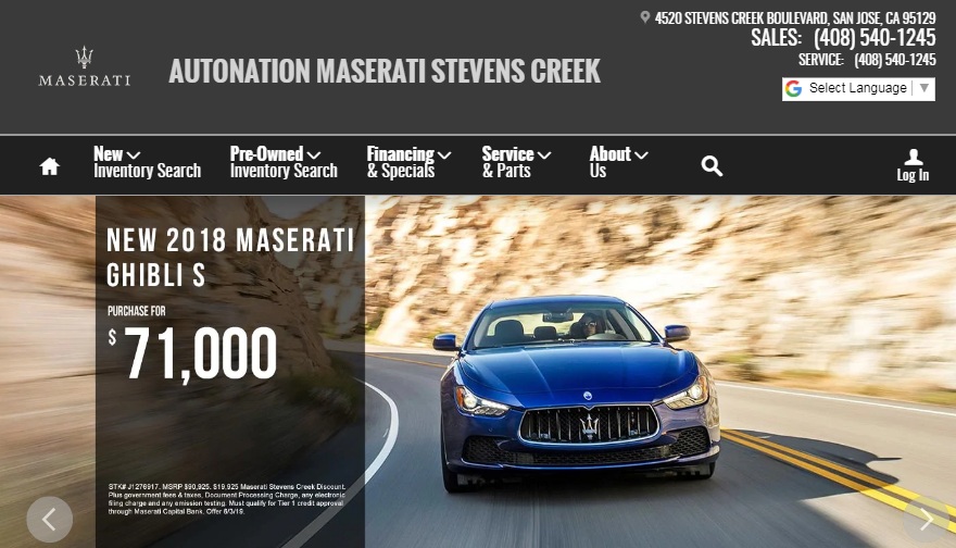 Maserati of Stevens Creek, Your Premier San Jose Area Dealership Maserati of Stevens Creek, Your Premier San Jose Area Dealership