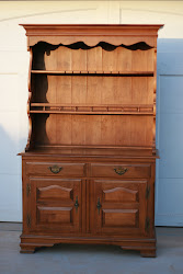 wood hutch and credenza...SOLD
