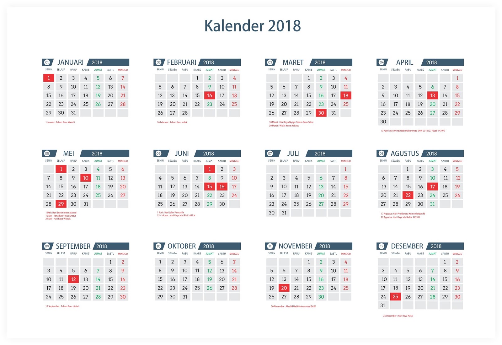 Desain Kalender 2018 Indonesia | download desain template kalender tahun 2018 asal tau Desain Kalender 2018 Indonesia | download desain template kalender tahun 2018 asal tau