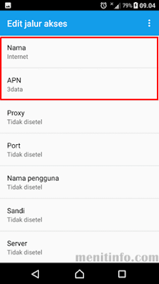 setting apn sony xperia