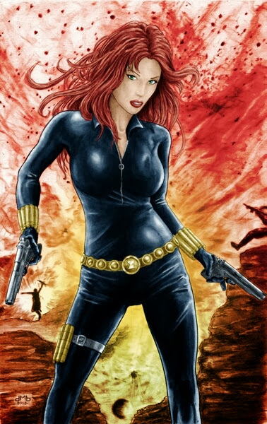 Comic Art Black Widow