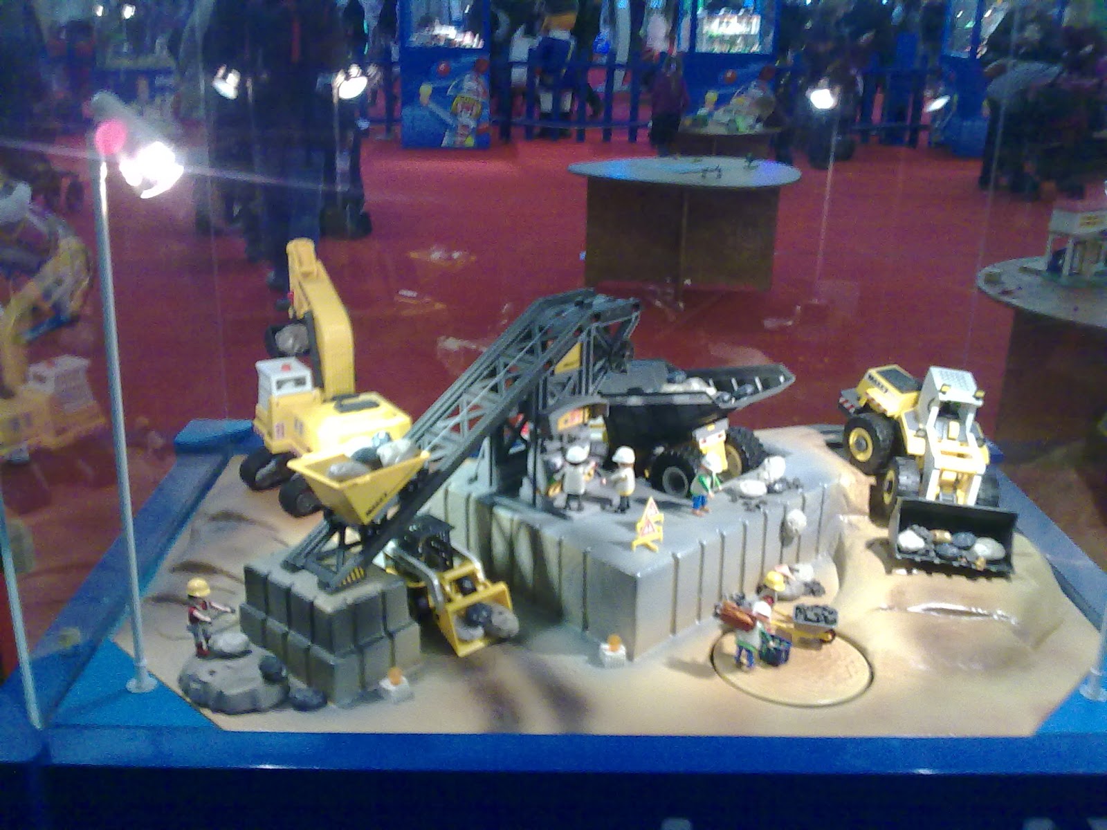 maquette en playmobil chantier