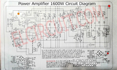 1600W High Power Amplifier Circuit Diagram