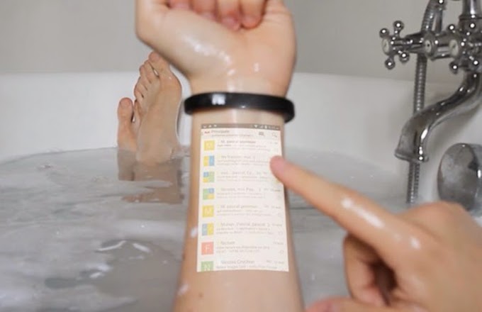 Cicret Bracelet puts a touch-controlled projector on your arm. WOW
