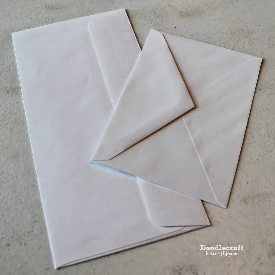 craft paper envelopes with tin tie