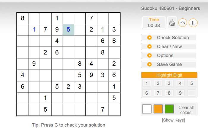 Benefits of playing Sudoku