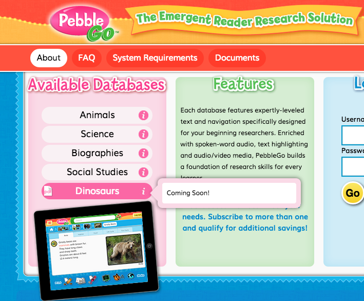 The Library Voice Exciting News From Capstone Pebblego Dinosaurs They Have Announced A New Pebblego Database Dinosaurs How Exciting Is That