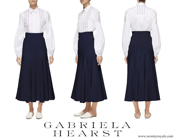 Countess Sophie wore GABRIELA HEARST Spencer stretch-wool skirt