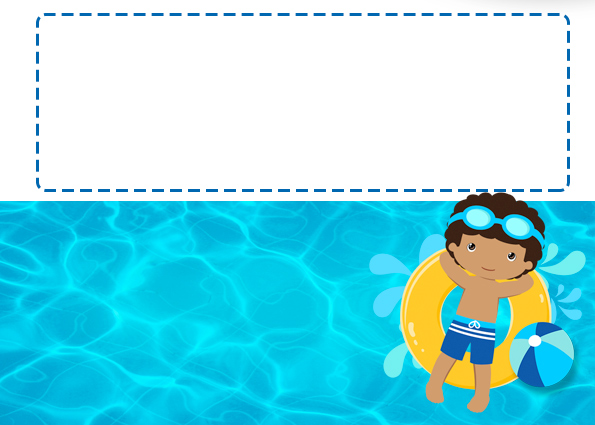 Fiesta en la Piscina, Niño Moreno: Invitaciones para Imprimir Gratis. Para hacer invitaciones, tarjetas, marcos de fotos o etiquetas de Fiesta en la Piscina, Niño Moreno para imprimir gratis.