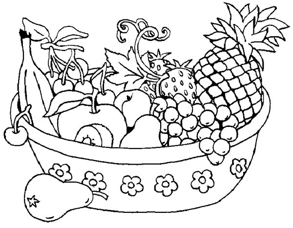 Gambar Belajar Mewarnai Gambar Tokoh Kartun Obebiku Tweet Buah Buahan