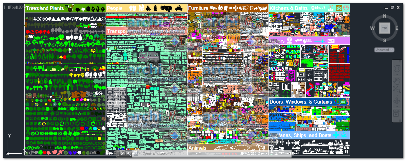 The largest library AutoCAD blocks Archinew Free Dwg file Blocks Cad