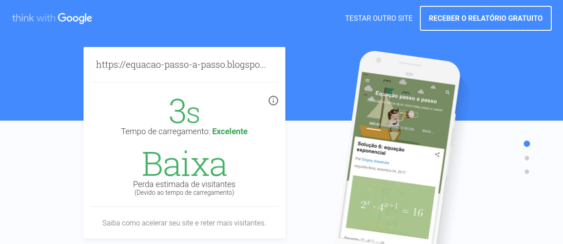 Teste de site Think With Google Teste de site Think With Google