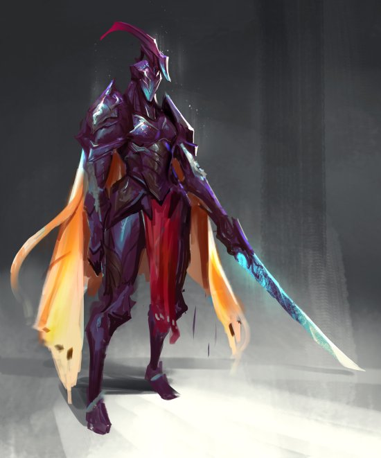 Cavaleiros e guerreiros medievais e futuristas nas ilustrações de Jeff Chen Jeff Chen artstation deviantart arte ilustrações fantasia ficção games cavaleiros guerreiros medievais futuristas