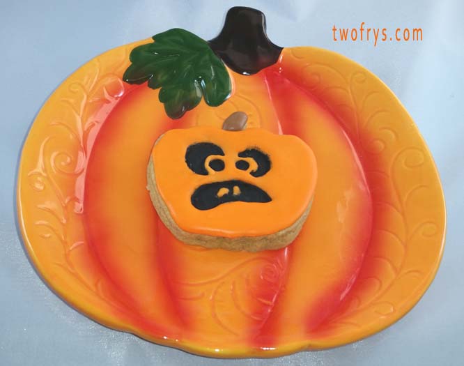 Two Frys JackOLantern Cookies