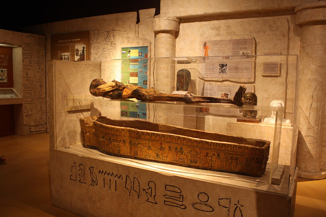 A mummy at Putnam Museum
