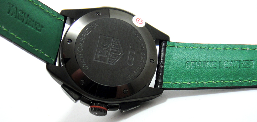 WatchAlide: TAG HEUER GRAND CARRERA GT CHRONOMETER SWISS GRADE AA LEATHER GREEN
