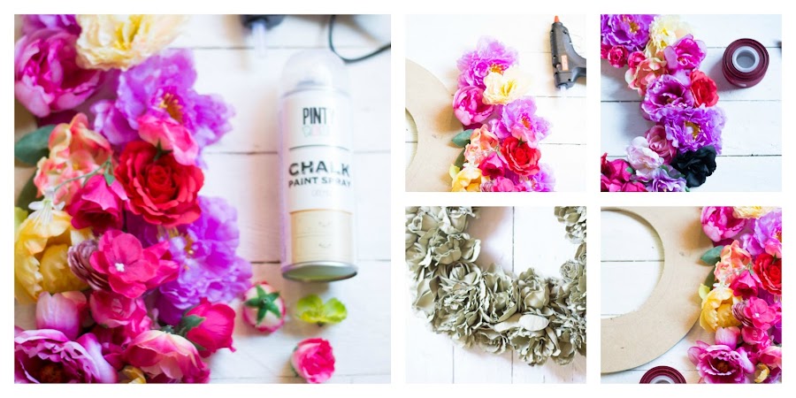 Corona Navidad Flores 