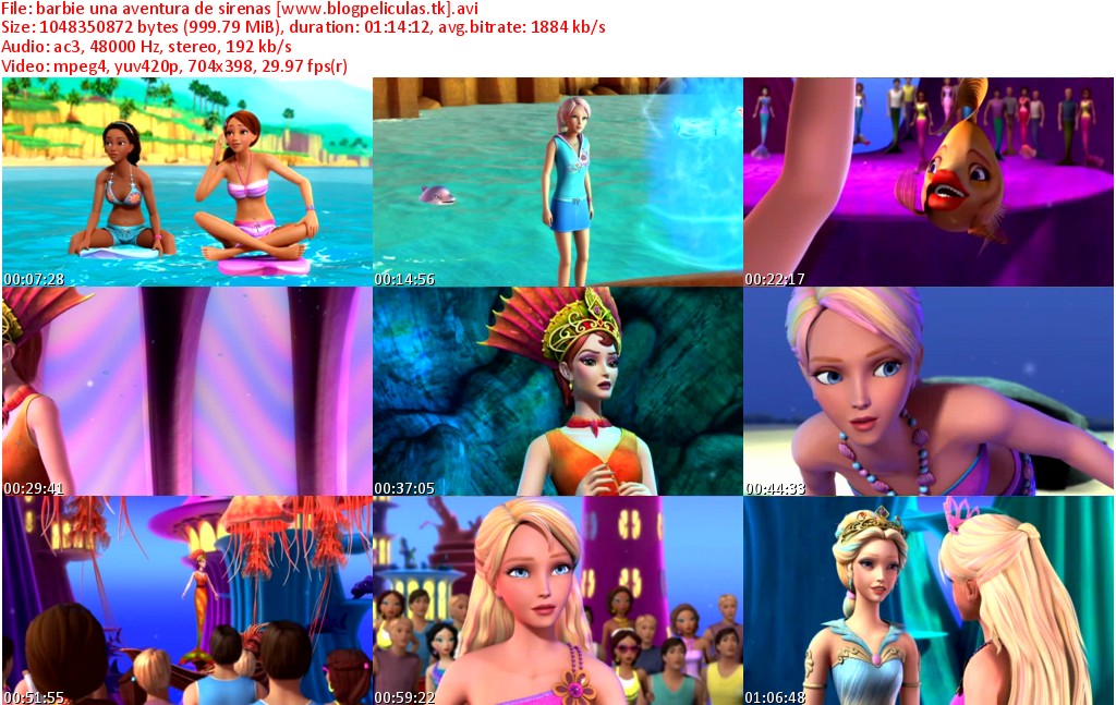 Barbie Una Aventura De Sirenas Pelicula Completa En Español Barbie: Una Aventura de Sirenas - DVDRIP LATINO : Blog Peliculas