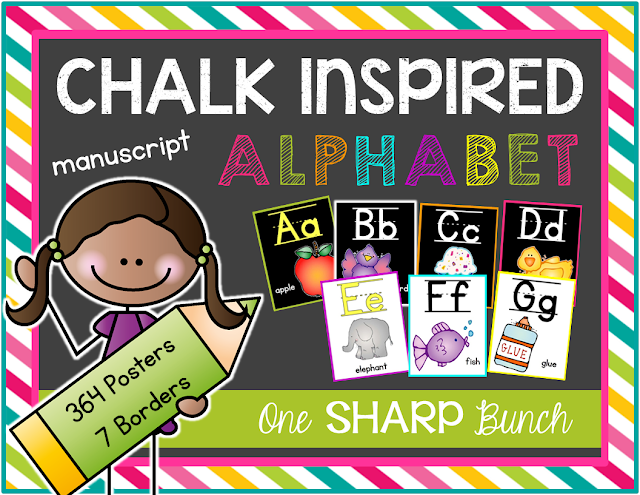 https://www.teacherspayteachers.com/Product/Chalk-Inspired-Alphabet-Posters-Manuscript-1338786