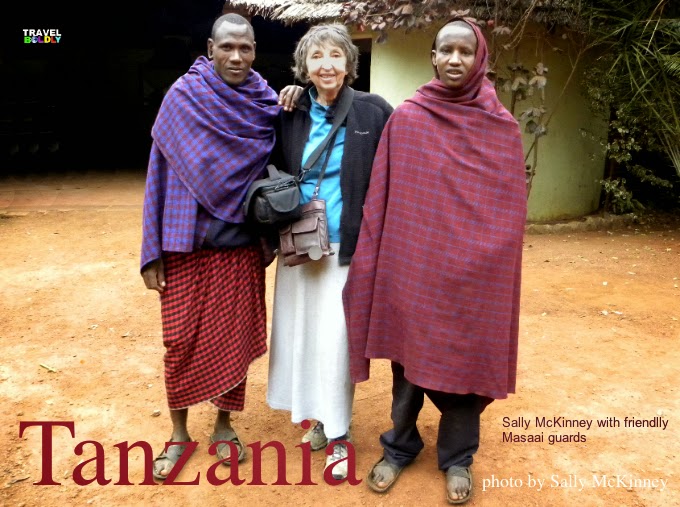 Sally McKinney Masai guards Tanzania, Africa. Photo Sally McKinney for TravelBoldly.com