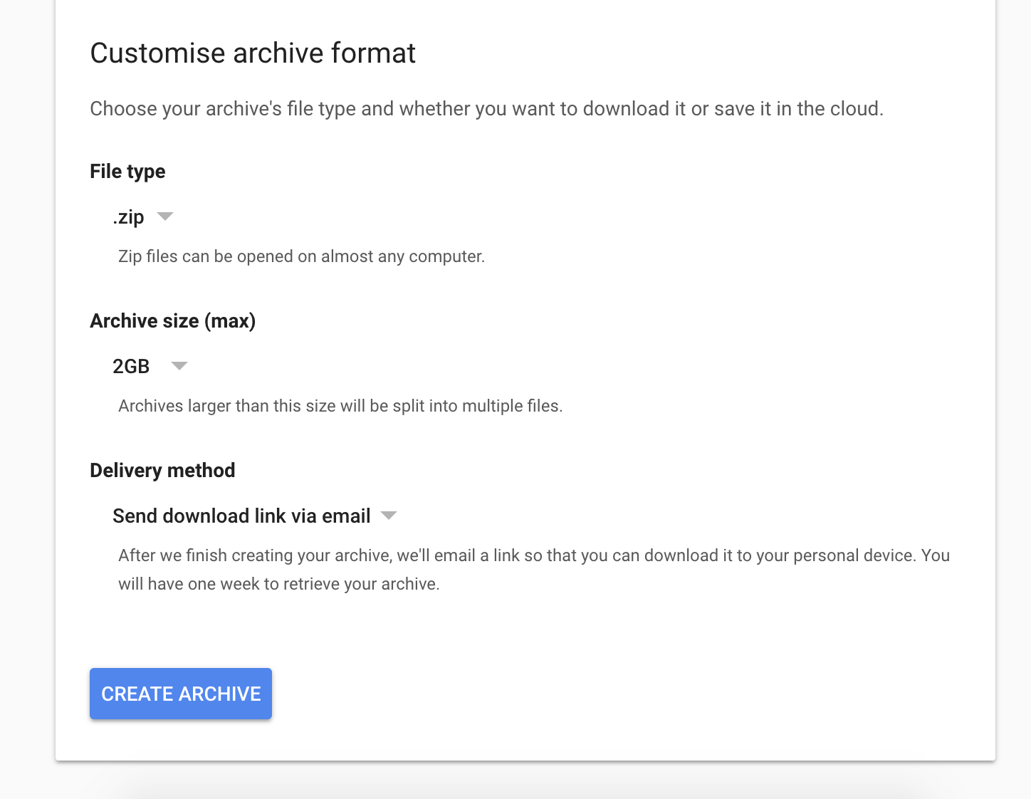 Google Plus Backup