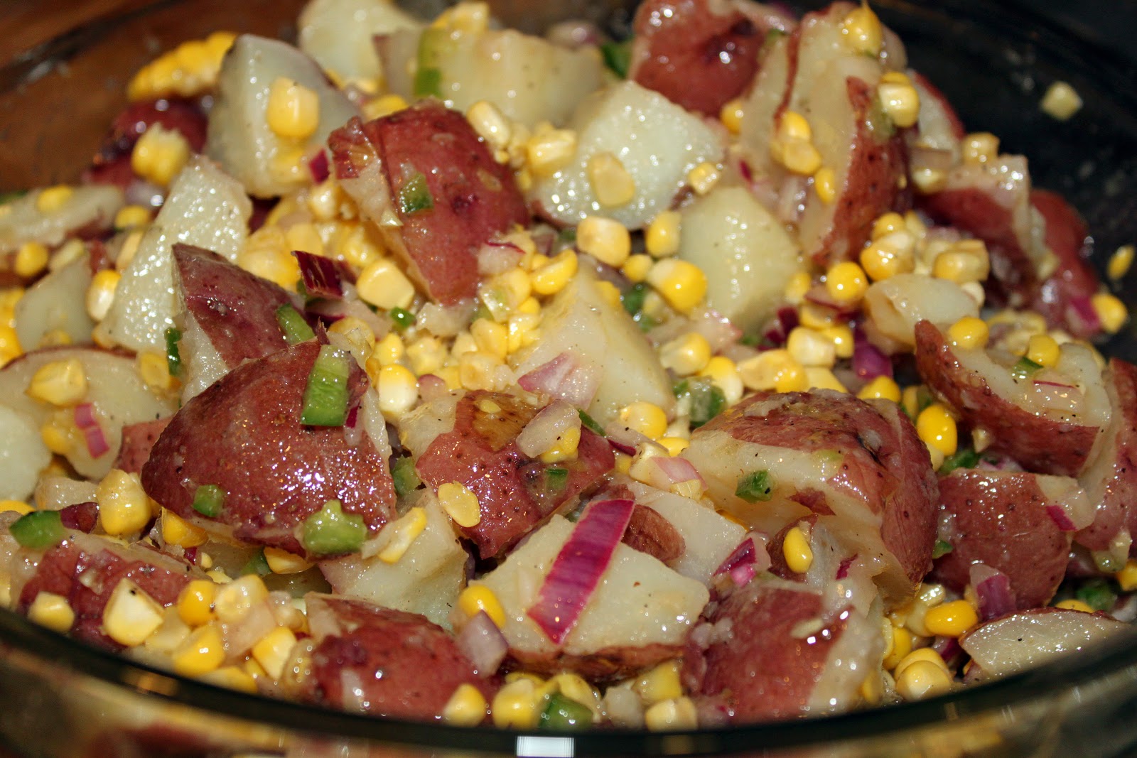 Eats & Sweets Roasted Corn and Red Potato Salad with Jalapeño Vinaigrette