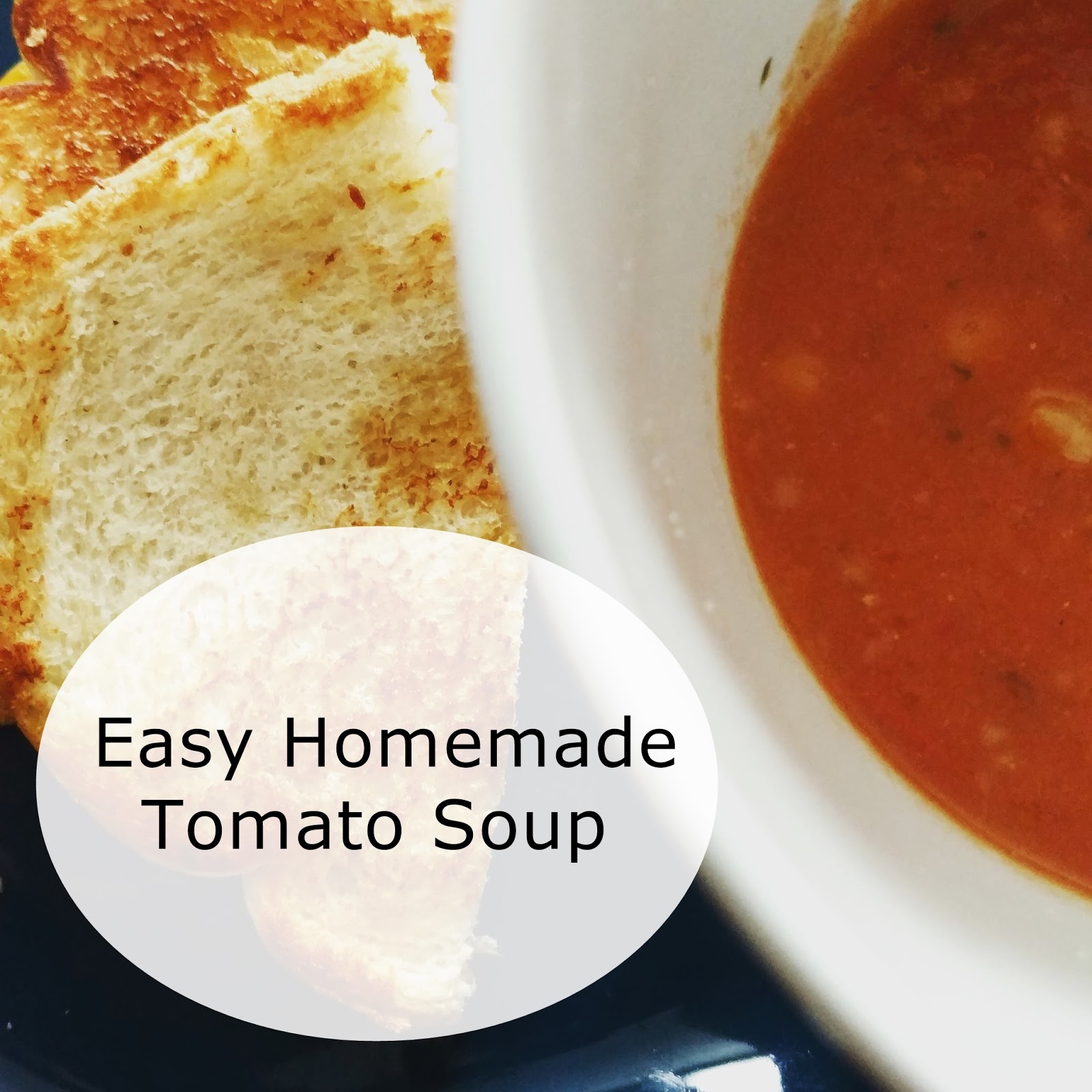 Easy Homemade Tomato Soup.