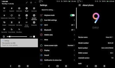 Download MIUI 9 Limitless Dark Edition Theme for EMUI 5