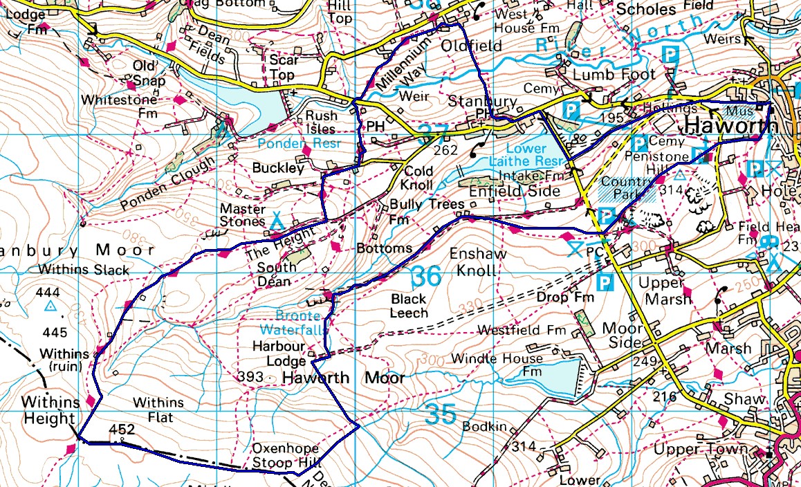 H T Fell Walking Club A Walk from Haworth 2015