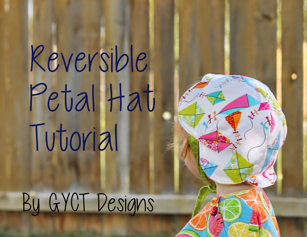 Reversible petal hat tutorial, free sewing pattern for baby