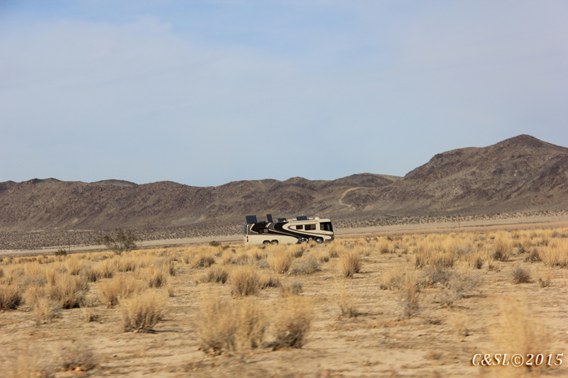 Follow Us In Our Travels BLM North of Joshua Tree CA boondocking
