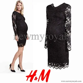 Princess Sofia wore H&M Mama Lace Dress 