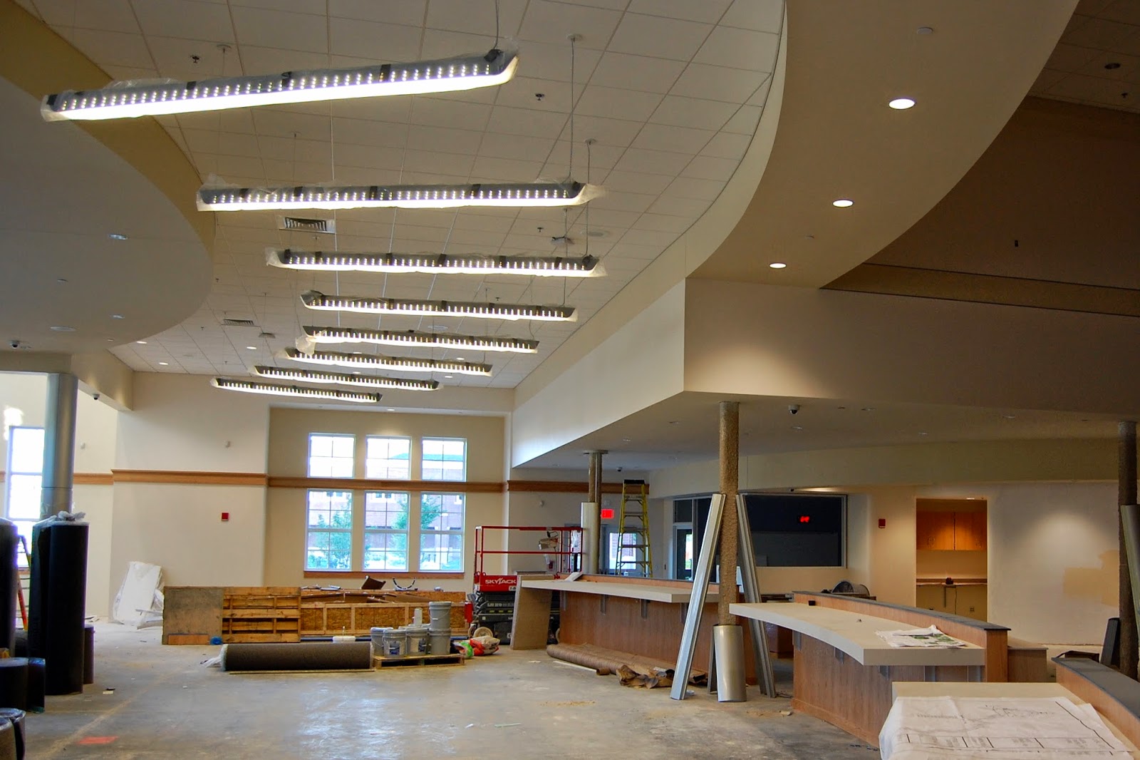 from the front/main entrance looking to the Library/Media Center