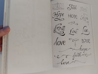 A Mom's Quest to Teach: Journaling through the Bible: Supplies #biblejournaling #biblestudy Sample words from Bible Journaling Book