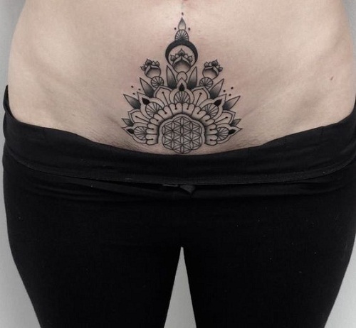 Tribal Estômago Tatuagem