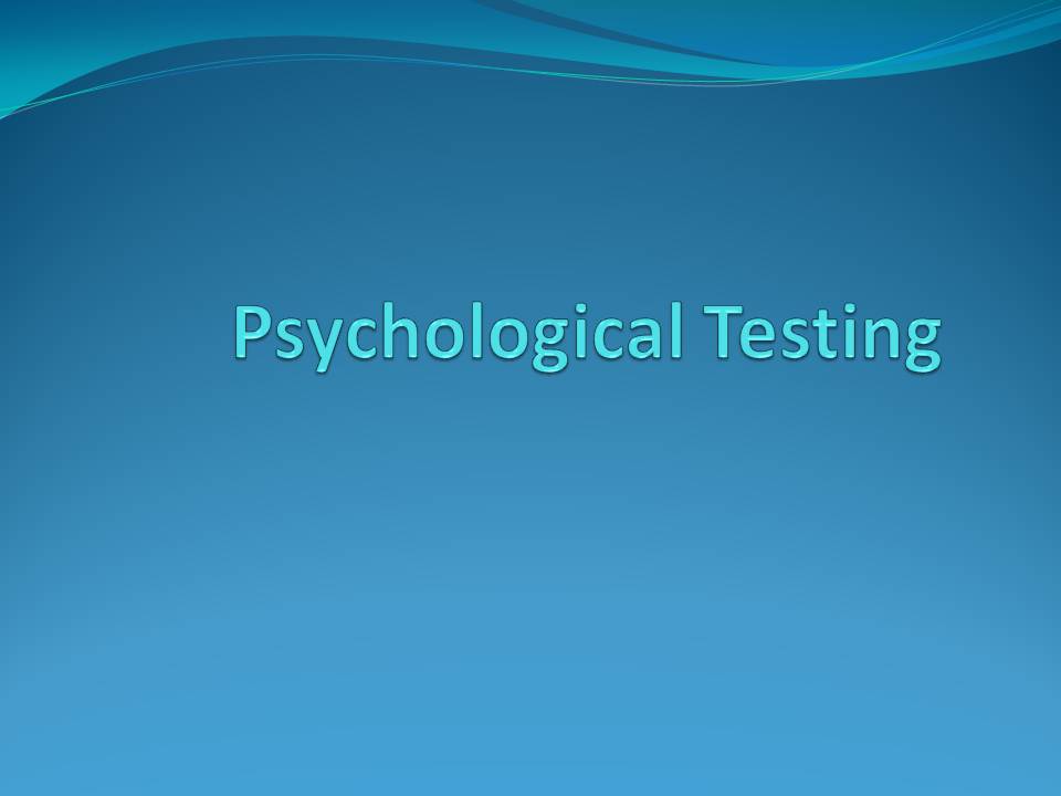 what is psychological Testing Health with Hamdani