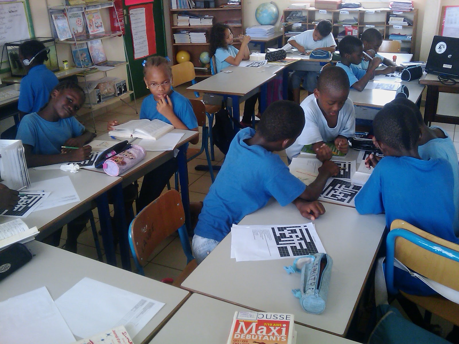 Les CE2 de l'école Léopold Héder à Cayenne
