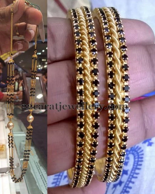 8 grams black beads chain Clearance