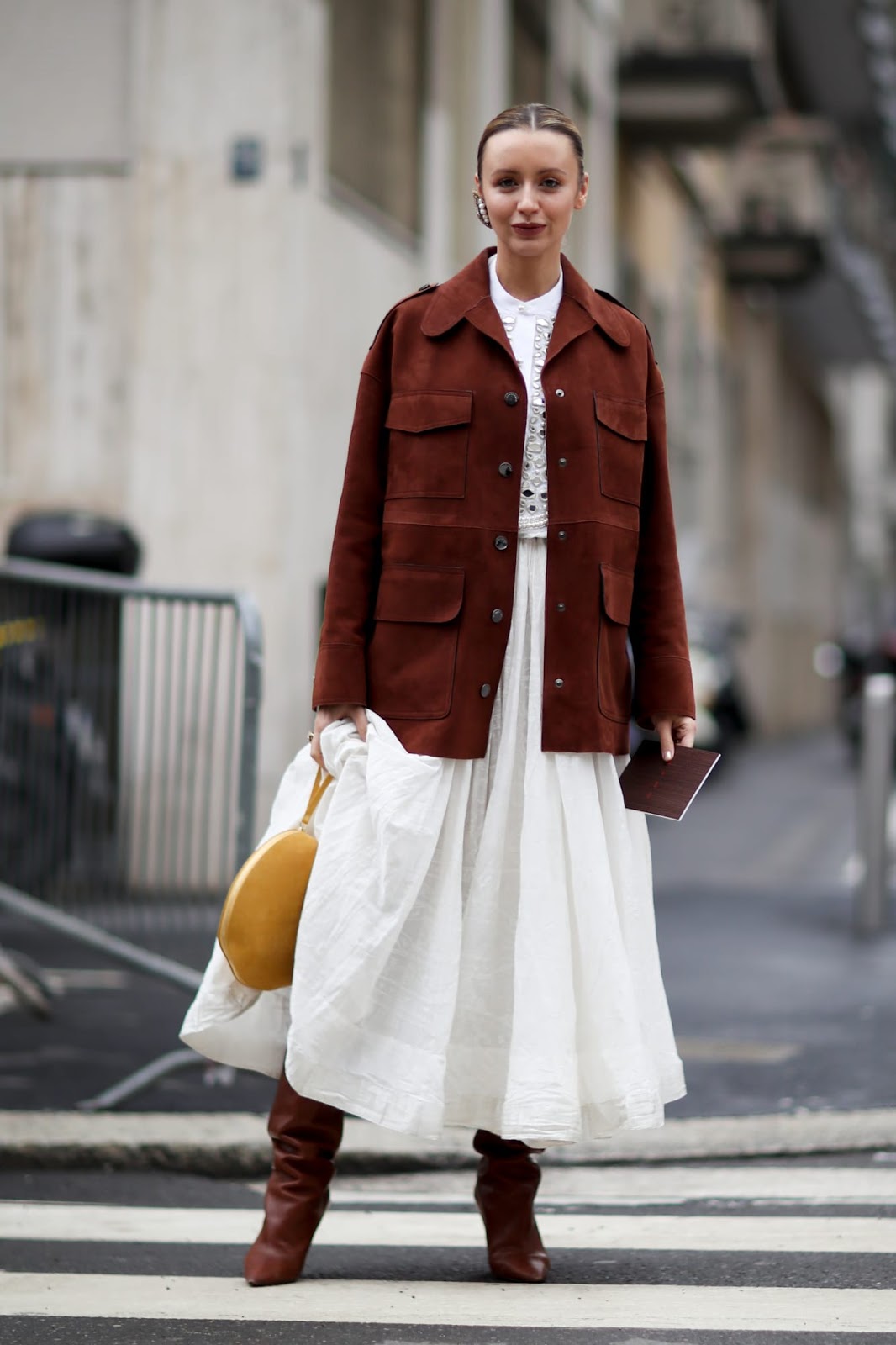 How to Transition Your Favorite White Dresses Into Fall
